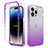 Custodia Silicone Trasparente Ultra Sottile Morbida Cover Fronte e Retro 360 Gradi Sfumato per Apple iPhone 14 Pro Max Viola