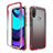 Custodia Silicone Trasparente Ultra Sottile Morbida Cover Fronte e Retro 360 Gradi Sfumato per Motorola Moto E20 Rosso