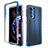 Custodia Silicone Trasparente Ultra Sottile Morbida Cover Fronte e Retro 360 Gradi Sfumato per Motorola Moto Edge 20 Pro 5G Blu