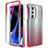 Custodia Silicone Trasparente Ultra Sottile Morbida Cover Fronte e Retro 360 Gradi Sfumato per Motorola Moto Edge Plus (2022) 5G Rosso