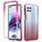 Custodia Silicone Trasparente Ultra Sottile Morbida Cover Fronte e Retro 360 Gradi Sfumato per Motorola Moto Edge S 5G Rosso