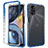Custodia Silicone Trasparente Ultra Sottile Morbida Cover Fronte e Retro 360 Gradi Sfumato per Motorola Moto G22 Blu