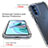 Custodia Silicone Trasparente Ultra Sottile Morbida Cover Fronte e Retro 360 Gradi Sfumato per Motorola Moto G31
