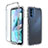 Custodia Silicone Trasparente Ultra Sottile Morbida Cover Fronte e Retro 360 Gradi Sfumato per Motorola Moto G31 Chiaro