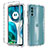Custodia Silicone Trasparente Ultra Sottile Morbida Cover Fronte e Retro 360 Gradi Sfumato per Motorola MOTO G52 Chiaro
