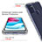 Custodia Silicone Trasparente Ultra Sottile Morbida Cover Fronte e Retro 360 Gradi Sfumato per Motorola Moto G60s