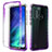 Custodia Silicone Trasparente Ultra Sottile Morbida Cover Fronte e Retro 360 Gradi Sfumato per Motorola Moto One Fusion Viola