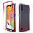 Custodia Silicone Trasparente Ultra Sottile Morbida Cover Fronte e Retro 360 Gradi Sfumato per Samsung Galaxy A01 SM-A015 Rosso