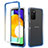 Custodia Silicone Trasparente Ultra Sottile Morbida Cover Fronte e Retro 360 Gradi Sfumato per Samsung Galaxy A02s Blu