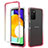 Custodia Silicone Trasparente Ultra Sottile Morbida Cover Fronte e Retro 360 Gradi Sfumato per Samsung Galaxy A02s Rosso