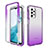 Custodia Silicone Trasparente Ultra Sottile Morbida Cover Fronte e Retro 360 Gradi Sfumato per Samsung Galaxy A23 5G Viola