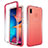 Custodia Silicone Trasparente Ultra Sottile Morbida Cover Fronte e Retro 360 Gradi Sfumato per Samsung Galaxy A30 Rosso