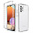 Custodia Silicone Trasparente Ultra Sottile Morbida Cover Fronte e Retro 360 Gradi Sfumato per Samsung Galaxy A32 5G Chiaro