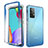 Custodia Silicone Trasparente Ultra Sottile Morbida Cover Fronte e Retro 360 Gradi Sfumato per Samsung Galaxy A52s 5G Blu