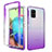 Custodia Silicone Trasparente Ultra Sottile Morbida Cover Fronte e Retro 360 Gradi Sfumato per Samsung Galaxy A71 4G A715 Viola