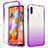 Custodia Silicone Trasparente Ultra Sottile Morbida Cover Fronte e Retro 360 Gradi Sfumato per Samsung Galaxy M11 Viola