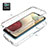 Custodia Silicone Trasparente Ultra Sottile Morbida Cover Fronte e Retro 360 Gradi Sfumato per Samsung Galaxy M12