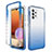 Custodia Silicone Trasparente Ultra Sottile Morbida Cover Fronte e Retro 360 Gradi Sfumato per Samsung Galaxy M32 5G Blu