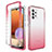 Custodia Silicone Trasparente Ultra Sottile Morbida Cover Fronte e Retro 360 Gradi Sfumato per Samsung Galaxy M32 5G Rosso