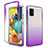 Custodia Silicone Trasparente Ultra Sottile Morbida Cover Fronte e Retro 360 Gradi Sfumato per Samsung Galaxy M40S Viola