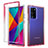 Custodia Silicone Trasparente Ultra Sottile Morbida Cover Fronte e Retro 360 Gradi Sfumato per Samsung Galaxy Note 20 Ultra 5G Rosso