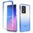 Custodia Silicone Trasparente Ultra Sottile Morbida Cover Fronte e Retro 360 Gradi Sfumato per Samsung Galaxy S20 Ultra 5G Blu