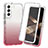 Custodia Silicone Trasparente Ultra Sottile Morbida Cover Fronte e Retro 360 Gradi Sfumato per Samsung Galaxy S24 Plus 5G Rosso