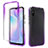 Custodia Silicone Trasparente Ultra Sottile Morbida Cover Fronte e Retro 360 Gradi Sfumato per Xiaomi Redmi 9A Viola