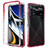 Custodia Silicone Trasparente Ultra Sottile Morbida Cover Fronte e Retro 360 Gradi Sfumato per Xiaomi Redmi Note 11E Pro 5G Rosso