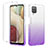 Custodia Silicone Trasparente Ultra Sottile Morbida Cover Fronte e Retro 360 Gradi Sfumato YB2 per Samsung Galaxy A12 Viola