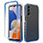Custodia Silicone Trasparente Ultra Sottile Morbida Cover Fronte e Retro 360 Gradi Sfumato ZJ1 per Samsung Galaxy A15 5G Blu