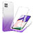 Custodia Silicone Trasparente Ultra Sottile Morbida Cover Fronte e Retro 360 Gradi Sfumato ZJ1 per Samsung Galaxy A22 5G Viola