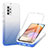 Custodia Silicone Trasparente Ultra Sottile Morbida Cover Fronte e Retro 360 Gradi Sfumato ZJ1 per Samsung Galaxy A32 5G Blu