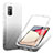 Custodia Silicone Trasparente Ultra Sottile Morbida Cover Fronte e Retro 360 Gradi Sfumato ZJ1 per Samsung Galaxy M02s Nero
