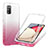 Custodia Silicone Trasparente Ultra Sottile Morbida Cover Fronte e Retro 360 Gradi Sfumato ZJ1 per Samsung Galaxy M02s Rosa