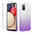 Custodia Silicone Trasparente Ultra Sottile Morbida Cover Fronte e Retro 360 Gradi Sfumato ZJ2 per Samsung Galaxy A02s Viola