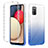 Custodia Silicone Trasparente Ultra Sottile Morbida Cover Fronte e Retro 360 Gradi Sfumato ZJ2 per Samsung Galaxy A03s Blu