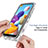 Custodia Silicone Trasparente Ultra Sottile Morbida Cover Fronte e Retro 360 JX1 per Samsung Galaxy A21