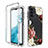 Custodia Silicone Trasparente Ultra Sottile Morbida Cover Fronte e Retro 360 JX1 per Samsung Galaxy A23 5G Marrone