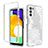 Custodia Silicone Trasparente Ultra Sottile Morbida Cover Fronte e Retro 360 JX3 per Samsung Galaxy A03s Bianco