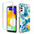 Custodia Silicone Trasparente Ultra Sottile Morbida Cover Fronte e Retro 360 JX3 per Samsung Galaxy A03s Cielo Blu