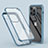 Custodia Silicone Trasparente Ultra Sottile Morbida Cover Fronte e Retro 360 LK1 per Apple iPhone 13 Pro Max Cielo Blu