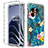 Custodia Silicone Trasparente Ultra Sottile Morbida Cover Fronte e Retro 360 per OnePlus 10 Pro 5G Cielo Blu