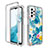 Custodia Silicone Trasparente Ultra Sottile Morbida Cover Fronte e Retro 360 per Samsung Galaxy A23 5G Cielo Blu