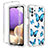 Custodia Silicone Trasparente Ultra Sottile Morbida Cover Fronte e Retro 360 per Samsung Galaxy A32 5G Blu