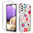 Custodia Silicone Trasparente Ultra Sottile Morbida Cover Fronte e Retro 360 per Samsung Galaxy A32 5G Rosso