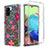 Custodia Silicone Trasparente Ultra Sottile Morbida Cover Fronte e Retro 360 per Samsung Galaxy A71 5G Rosso