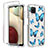 Custodia Silicone Trasparente Ultra Sottile Morbida Cover Fronte e Retro 360 per Samsung Galaxy M12 Blu