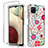 Custodia Silicone Trasparente Ultra Sottile Morbida Cover Fronte e Retro 360 per Samsung Galaxy M12 Rosso