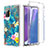 Custodia Silicone Trasparente Ultra Sottile Morbida Cover Fronte e Retro 360 per Samsung Galaxy Note 20 5G Cielo Blu